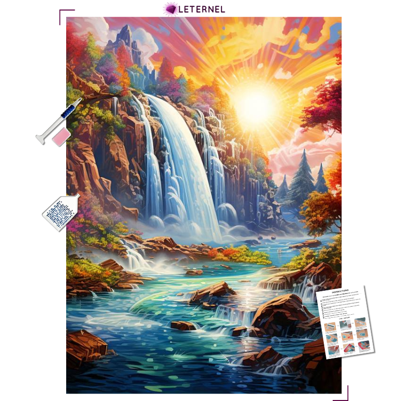 Broderie Diamant - Haute chute d'eau