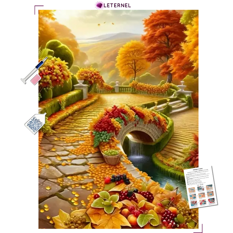 Broderie Diamant – Jardin d'automne
