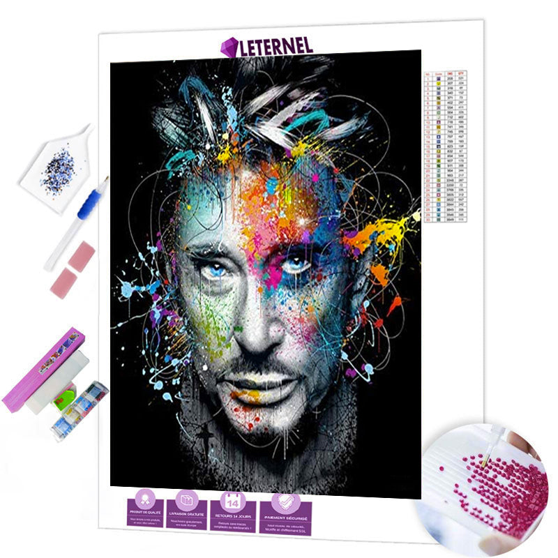 Broderie Diamant - Johnny Hallyday