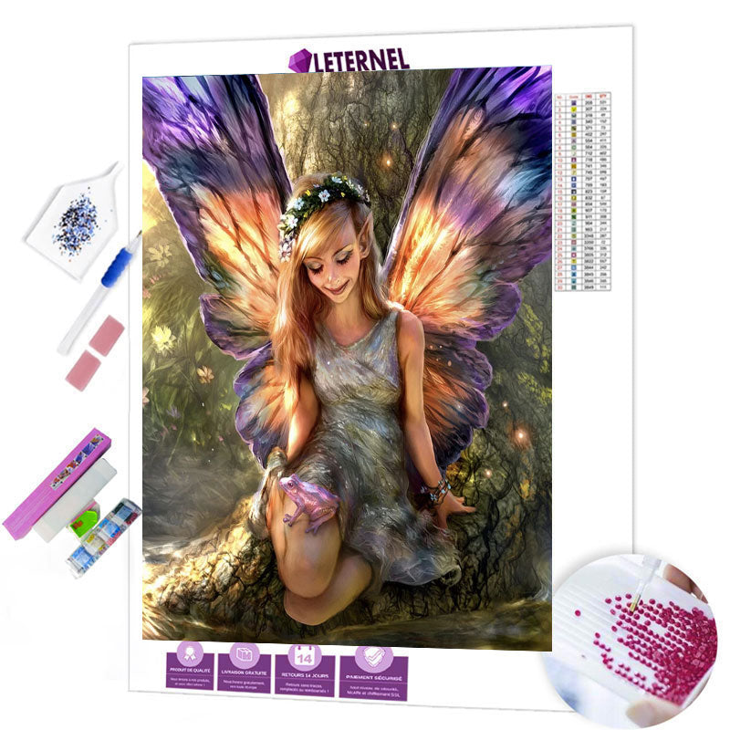 Broderie Diamant - Jolie elfe