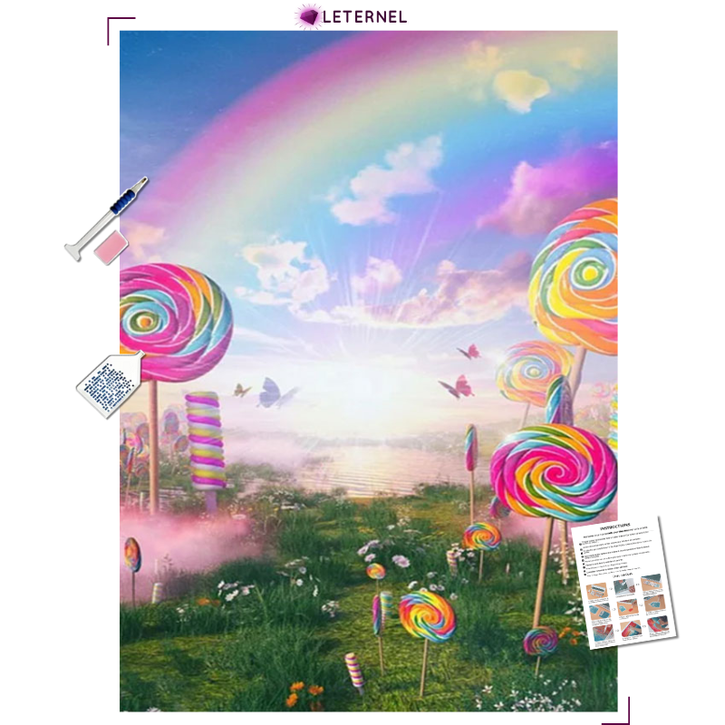 Broderie Diamant - Pays des bonbons