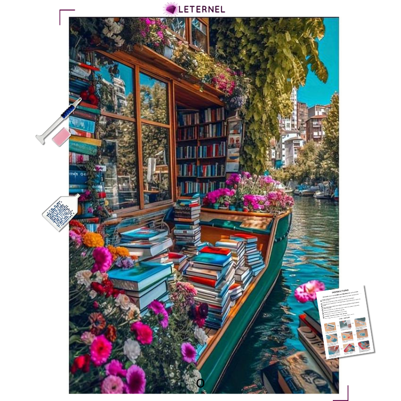 Broderie Diamant - Librairie fleuve