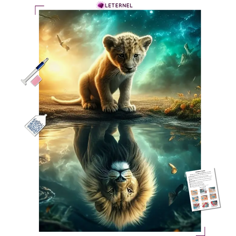 Broderie Diamant – Lionceau avenir