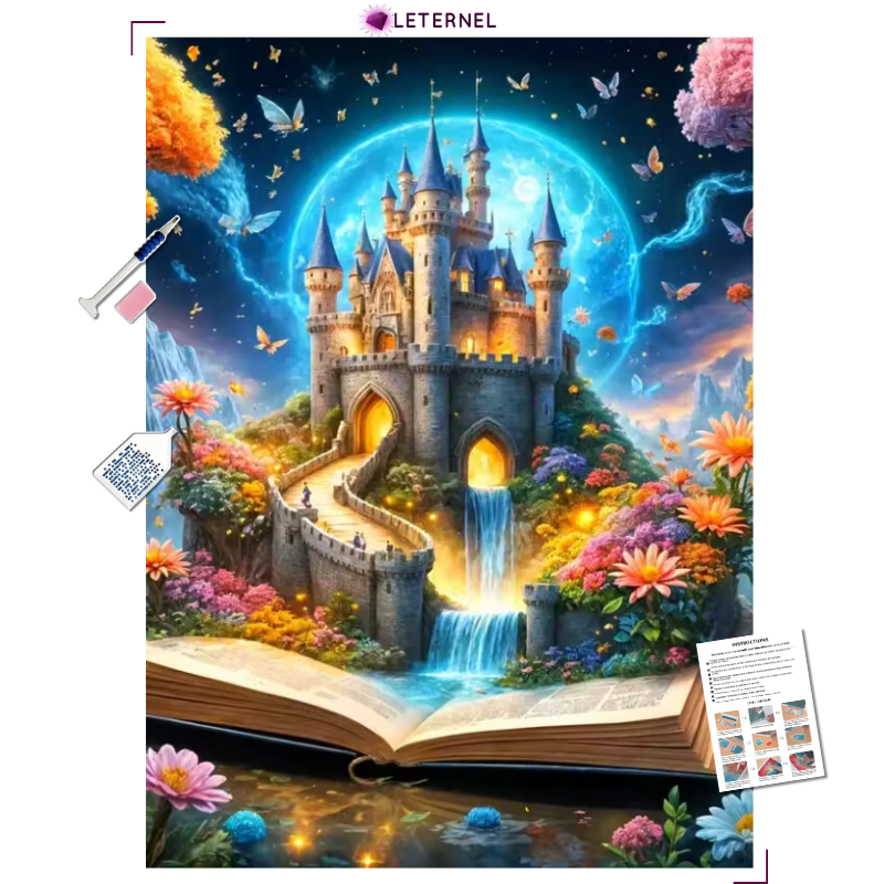 Broderie Diamant - Livre enchanté