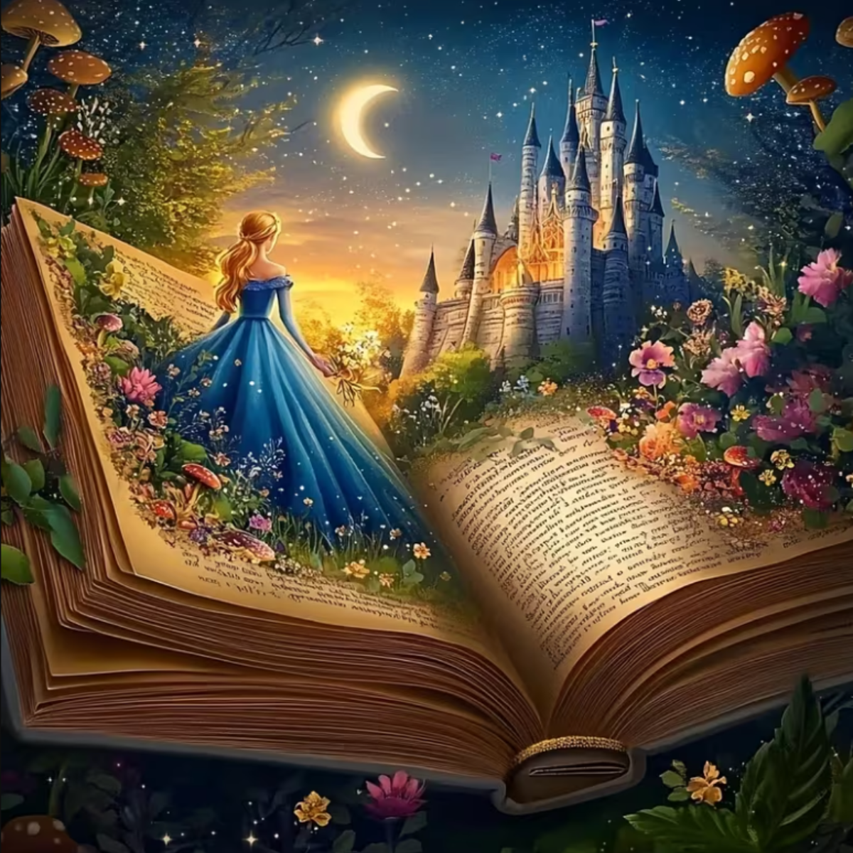Broderie Diamant - Livre enchanté