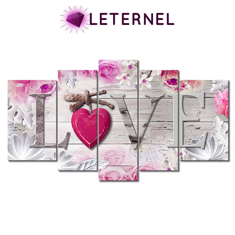 Broderie Diamant - Multi panel - Love