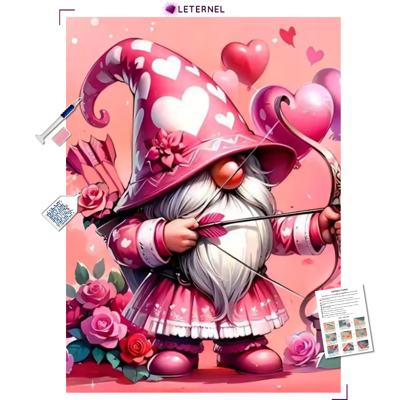 Broderie Diamant - Lutin cupidon