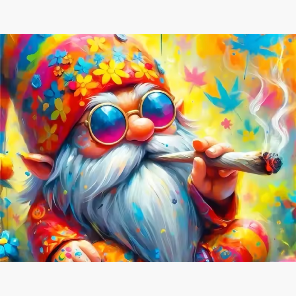 Broderie Diamant - Lutin hippie