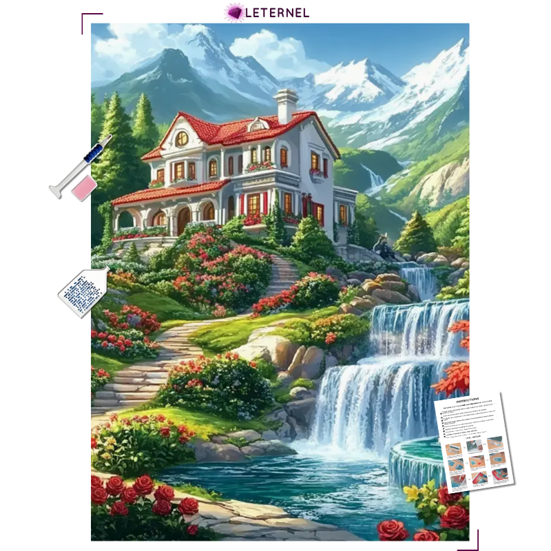 Broderie Diamant - Maison Cascades