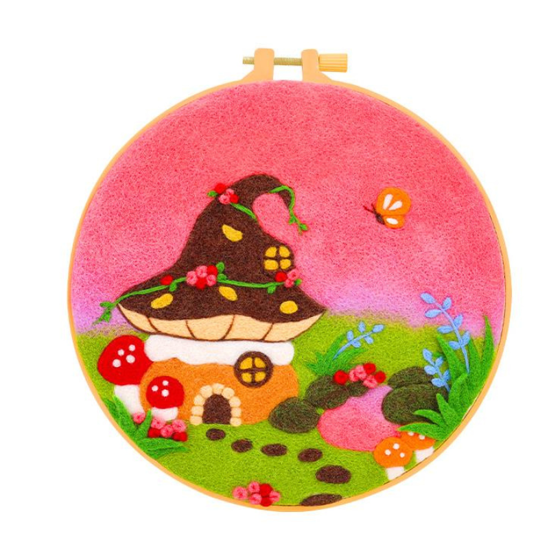 Feutrage à l&#39;aiguille - Maison champignon