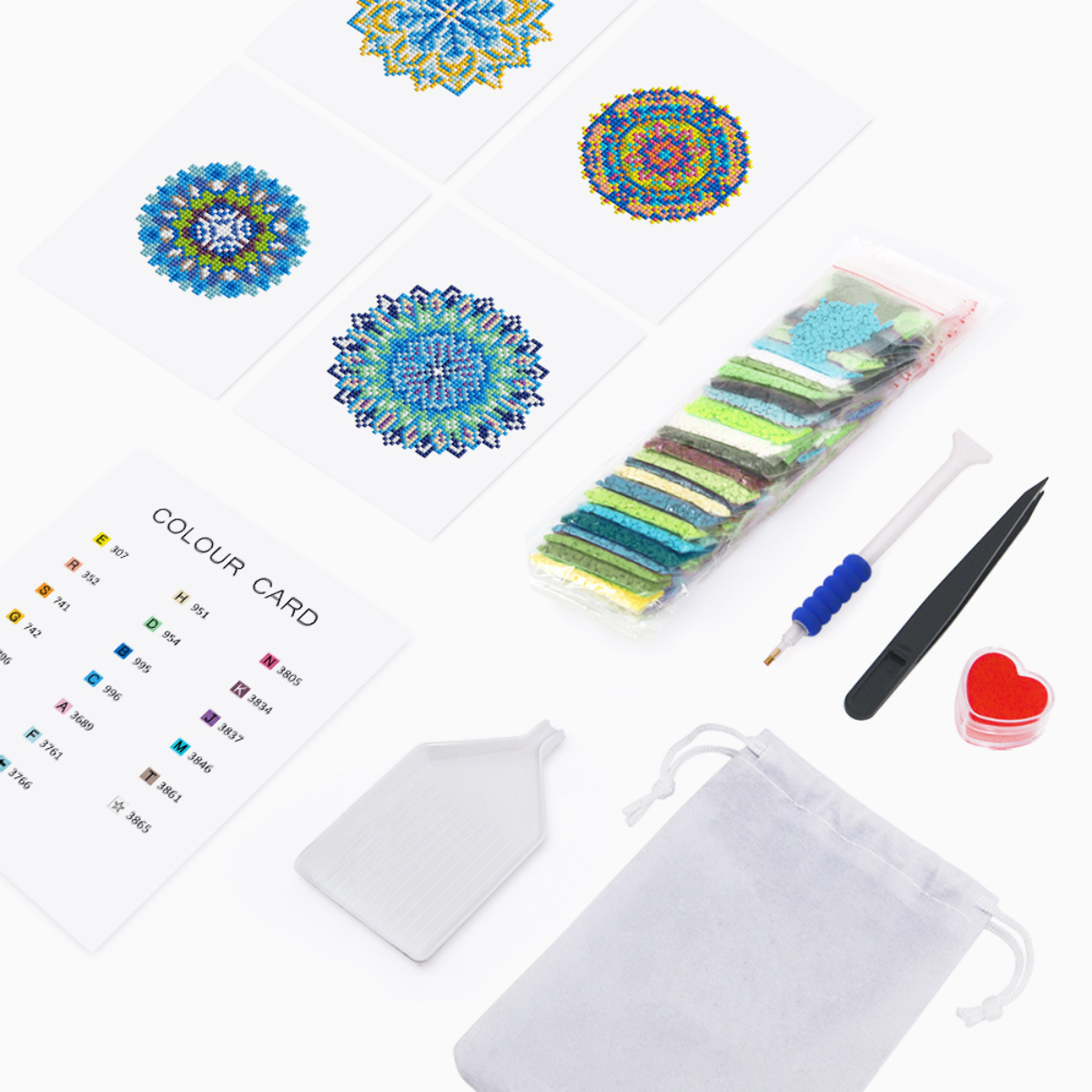 Kit Diamond Painting – Mini broderie diamant x4 - Madalas | LETERNEL