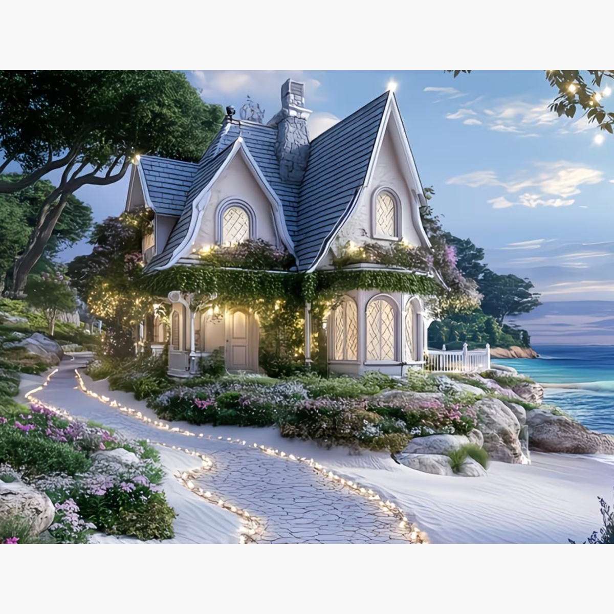 Broderie Diamant - Manoir plage