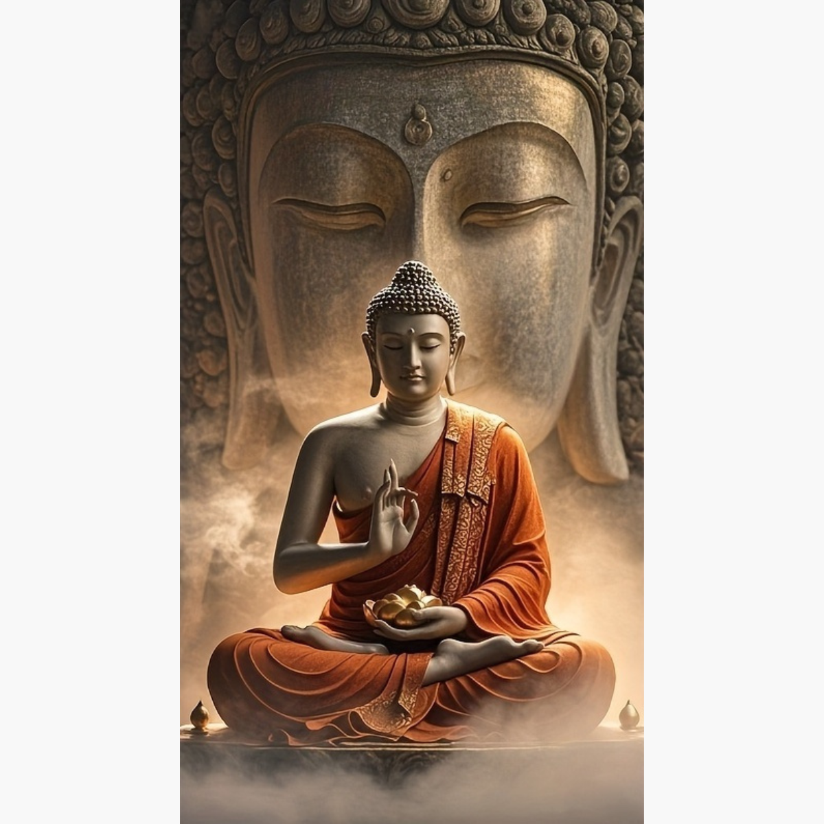 Broderie Diamant - Méditation Bouddha