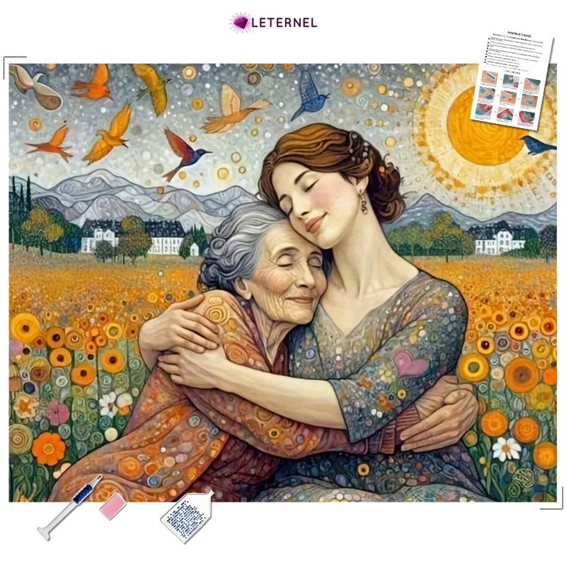 Broderie Diamant - Mère fille