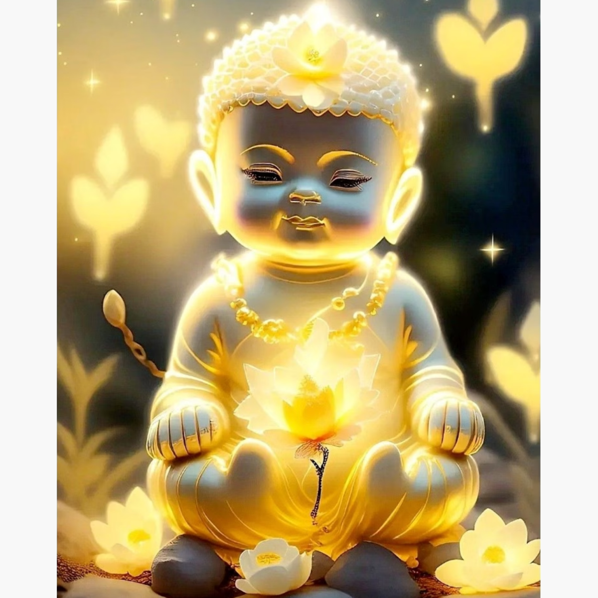 Broderie Diamant - Mini bouddha