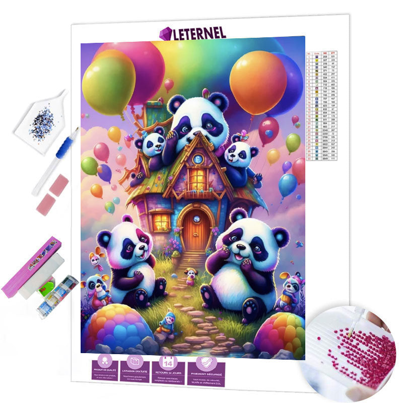 Broderie Diamant - Monde pandas