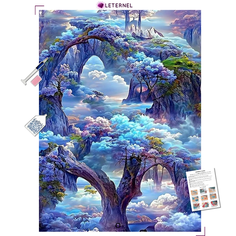 Broderie Diamant - Montagne fantastique