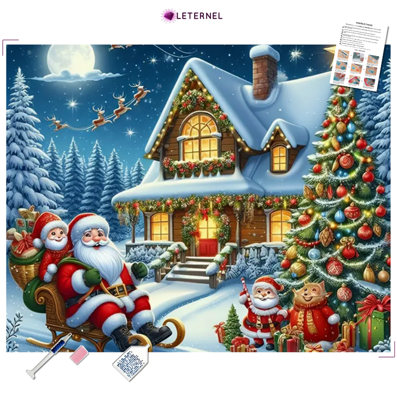 Broderie Diamant - Noël splendide