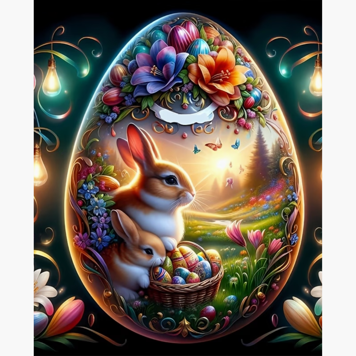 Broderie Diamant Oeuf de pâques – Kit complet broderie diamant | LETERNEL