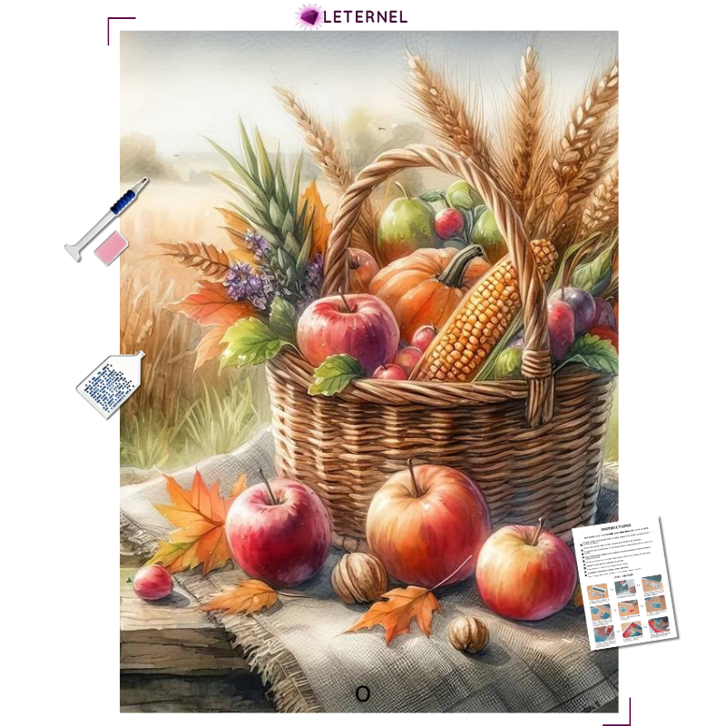 Broderie Diamant - Panier pique-nique