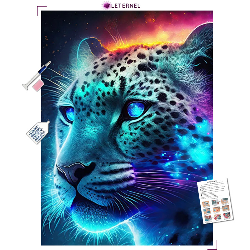 Broderie Diamant - Panthère fantastique