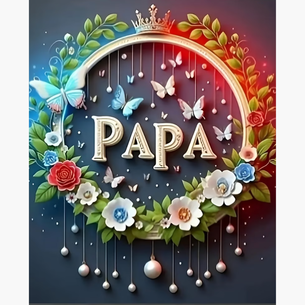 Broderie Diamant - Papa