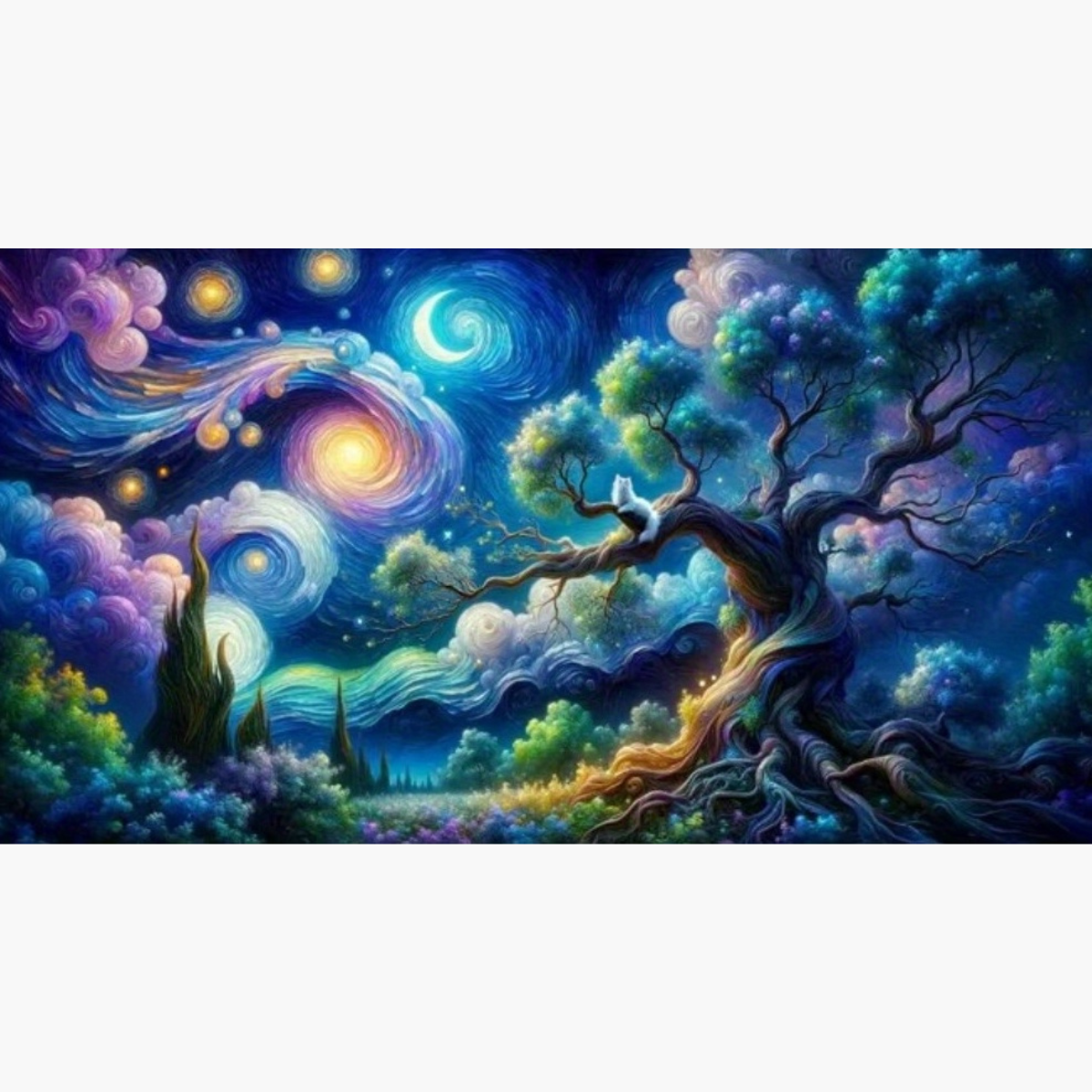 Broderie Diamant - Paysage fantastique