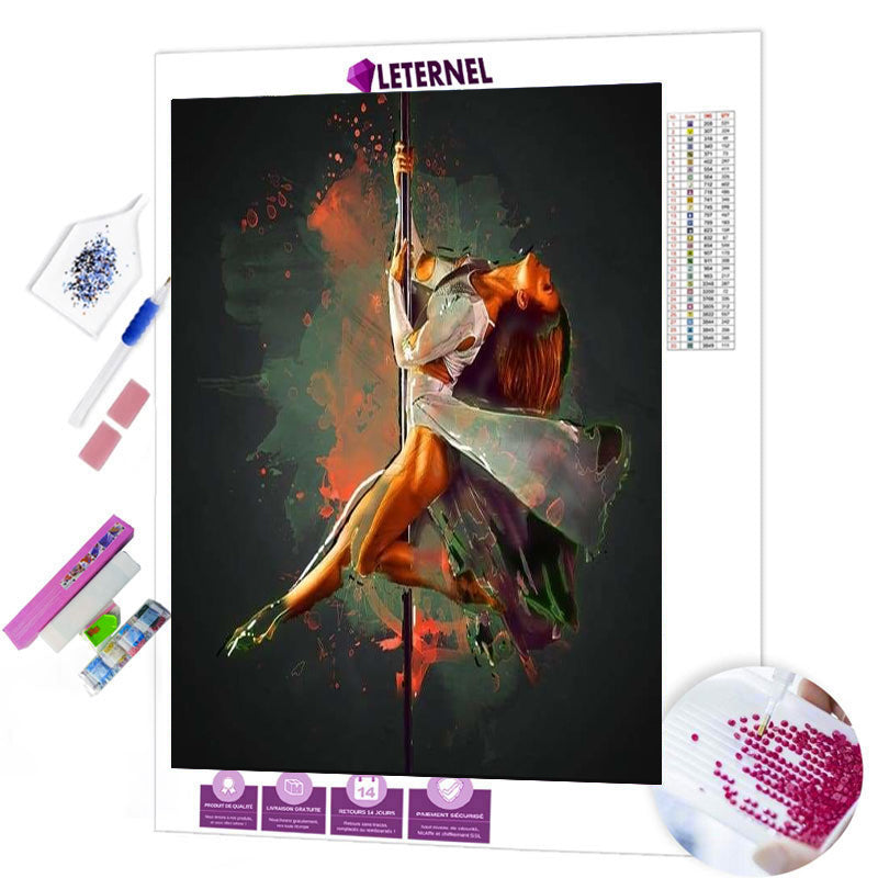 Broderie Diamant - Peinture danseuse