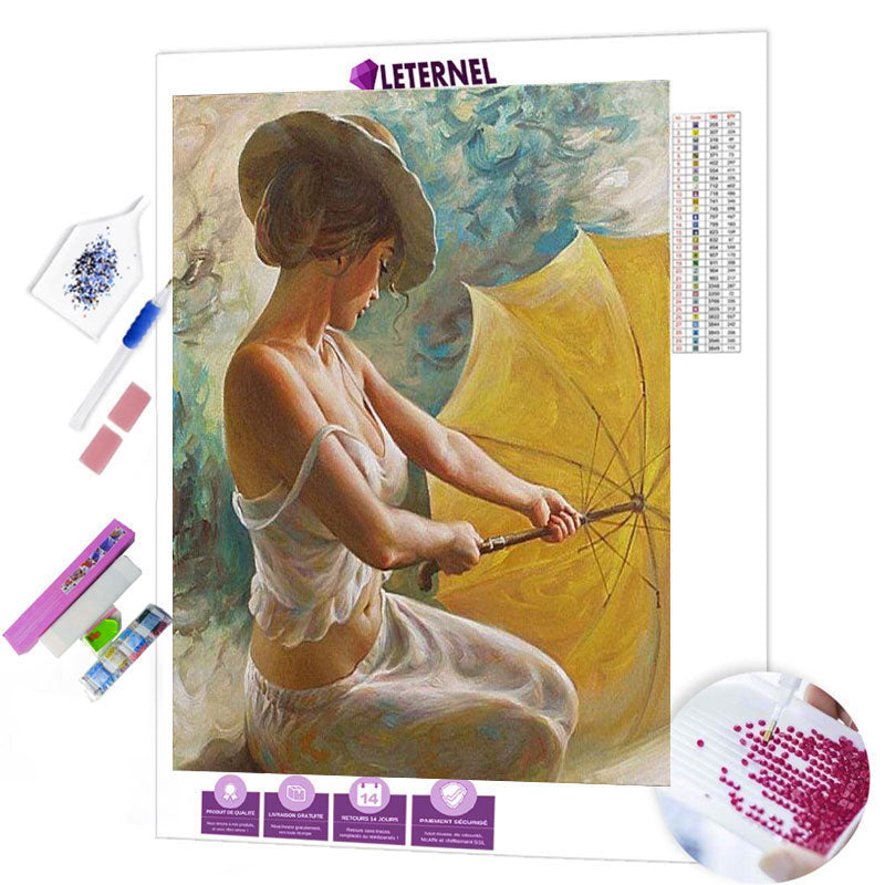 Broderie Diamant - Peinture jeune femme