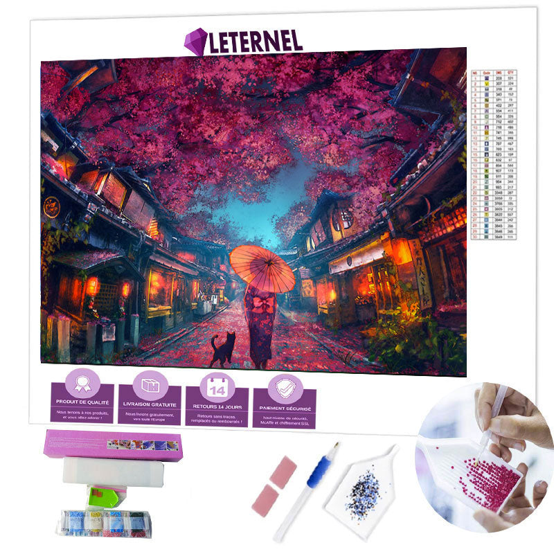 Broderie Diamant - Peinture sakura