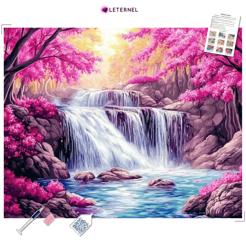 Broderie Diamant - Cascades relaxantes