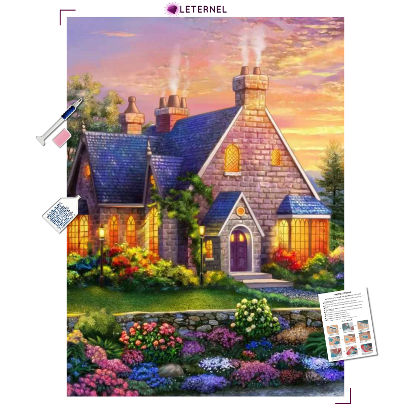 Broderie Diamant - Peinture chaumière