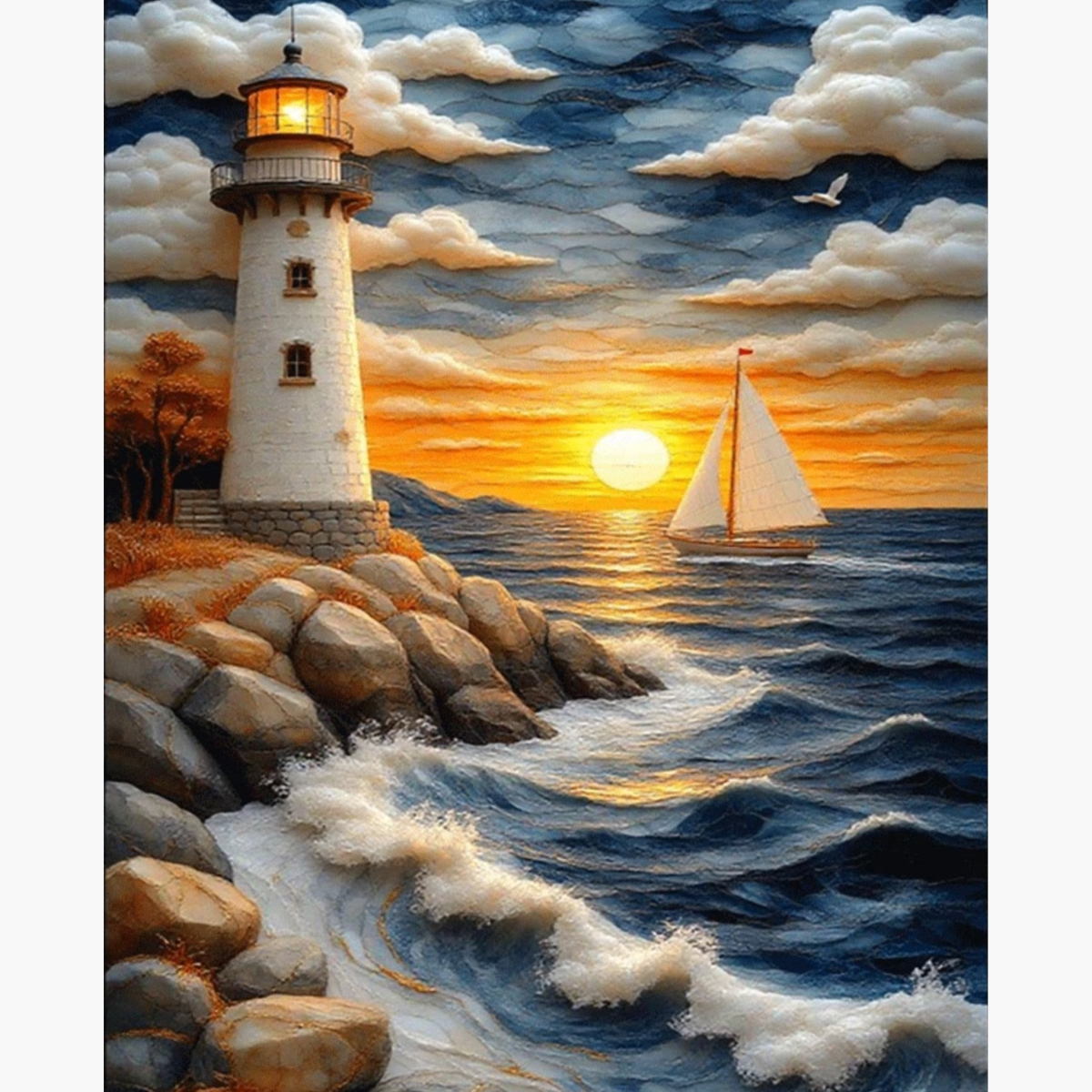 Kit Diamond Painting – Peinture phare | LETERNEL