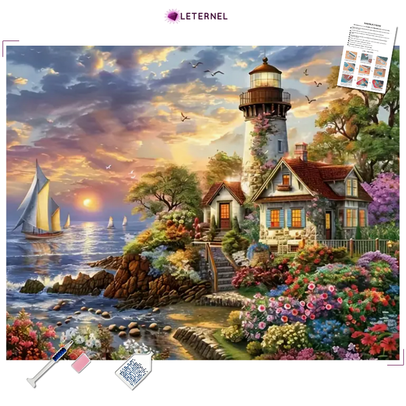 Broderie Diamant - Phare campagne