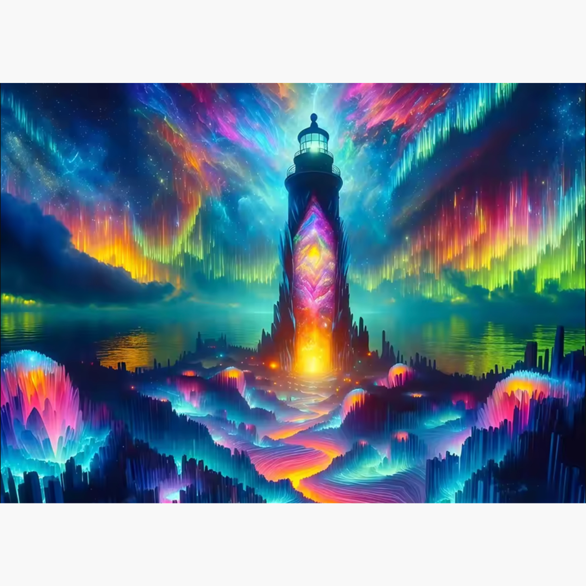 Broderie Diamant - Phare fantastique