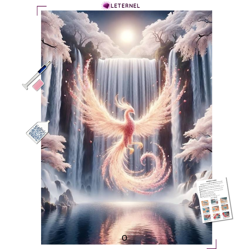Broderie Diamant - Phénix cascade