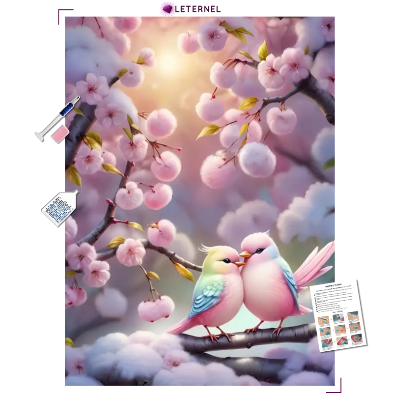 Broderie Diamant - Piou-Piou Roses