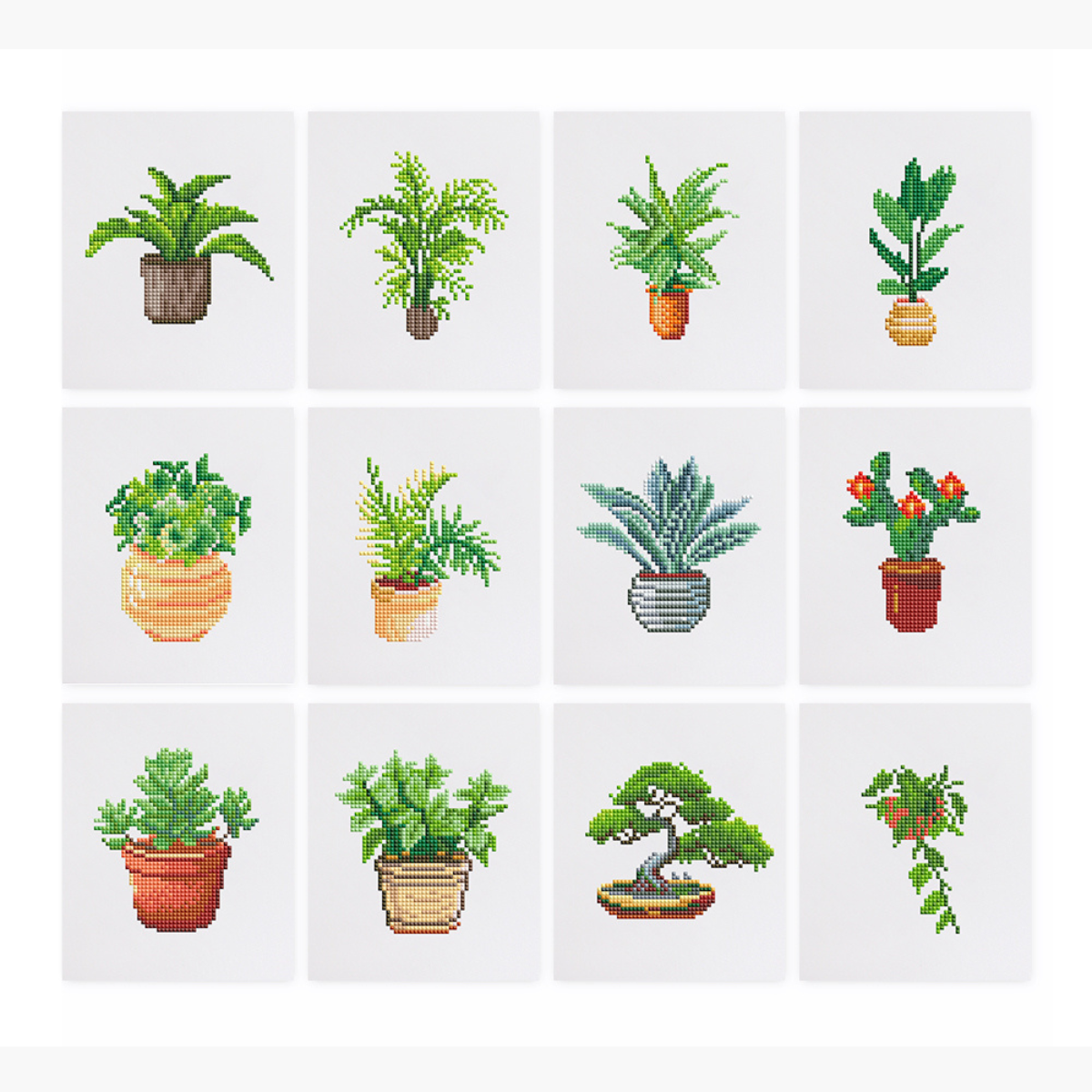 Kit Diamond Painting – Mini broderie diamant x12 - Plantes | LETERNEL