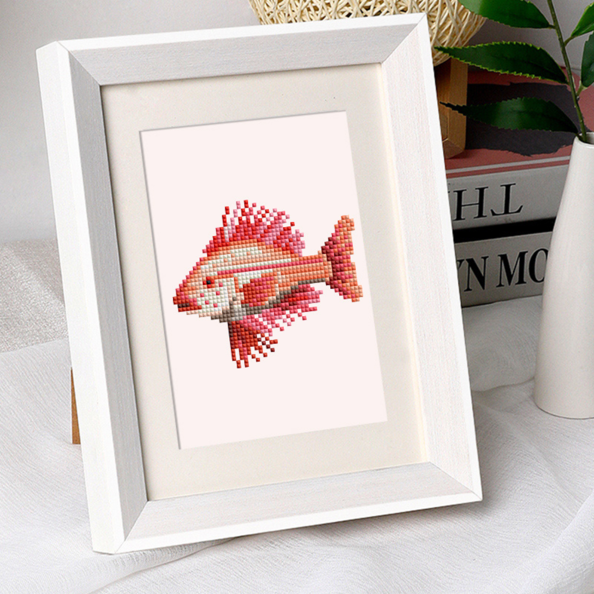 Mini broderie diamant x12 - Poissons