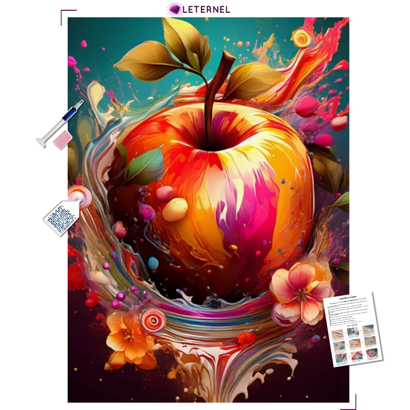 Broderie Diamant – Pomme artistique