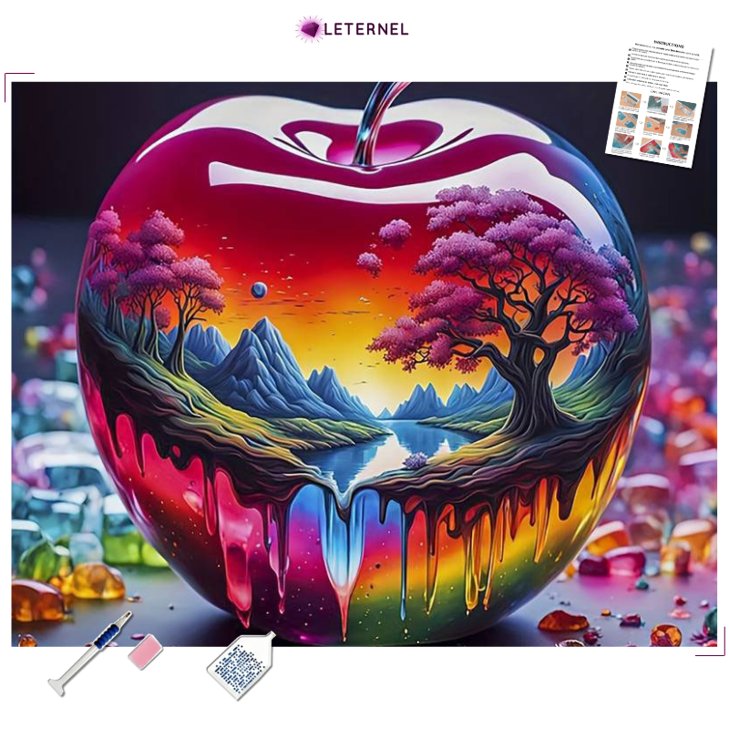 Broderie Diamant - Pomme de vie