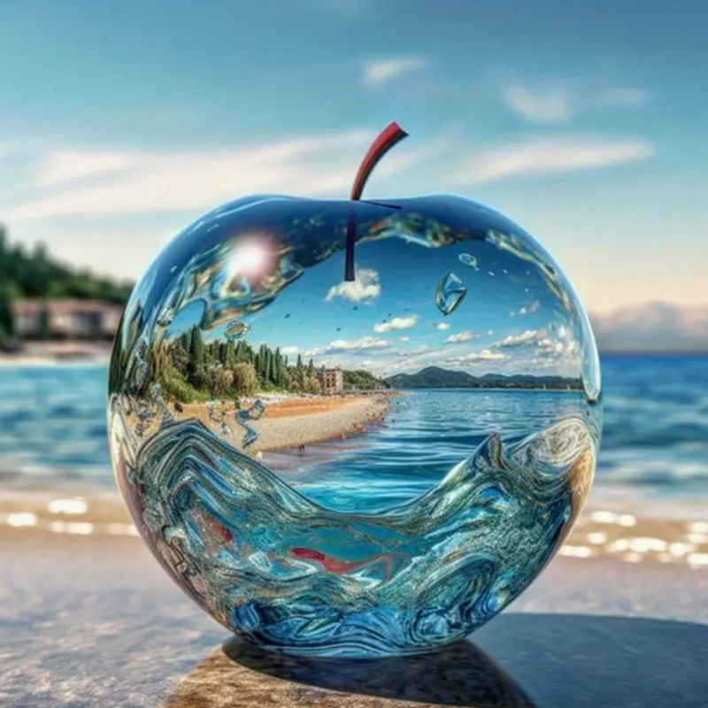 Broderie Diamant - Pomme mer