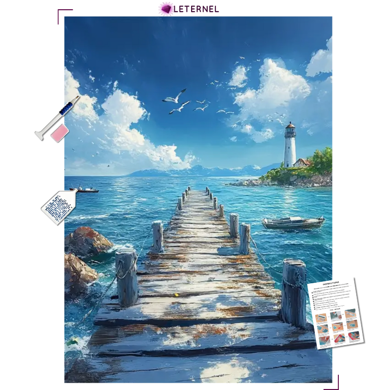 Broderie Diamant - Ponton phare