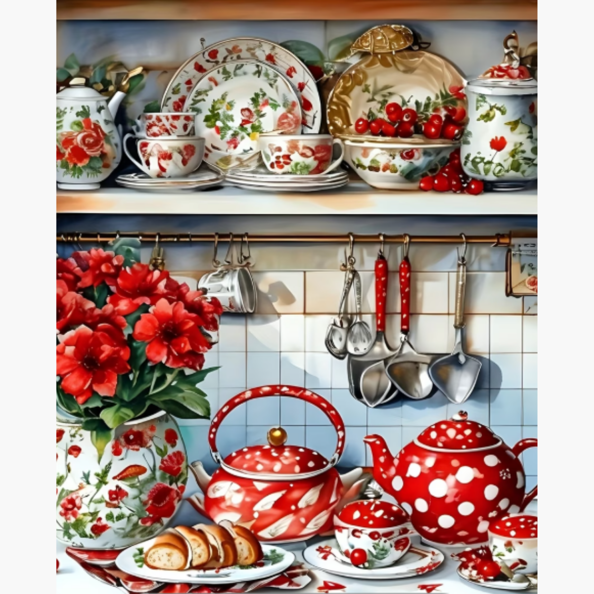 Broderie Diamant - Porcelaines