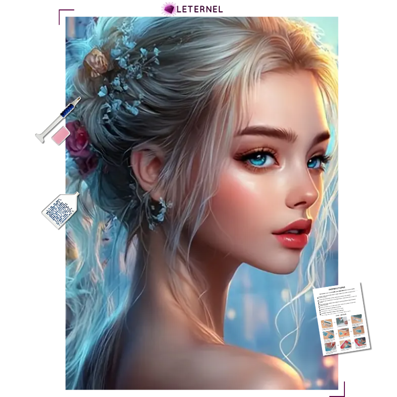 Broderie Diamant - Portrait mannequin