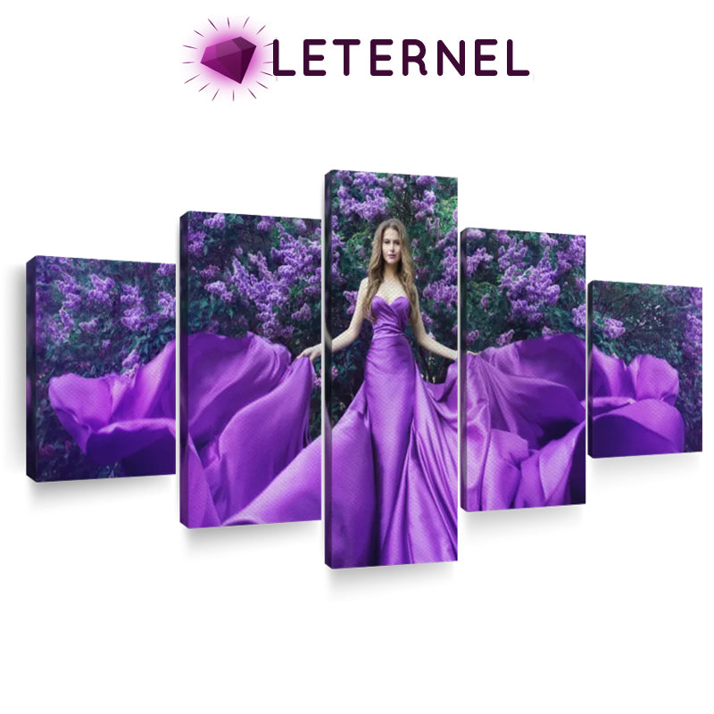 Broderie Diamant - Multi panel - Princesse violette