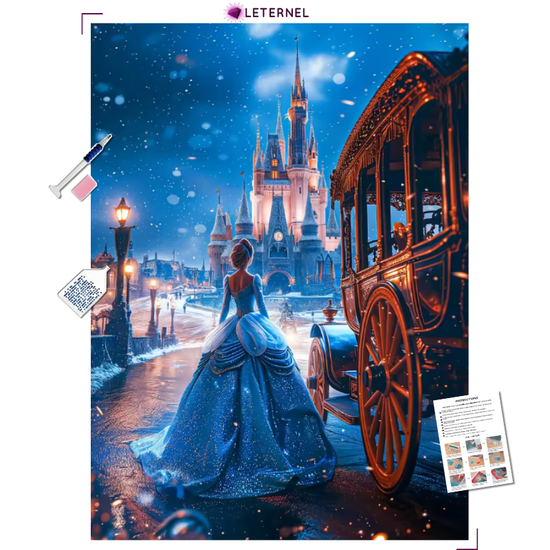 Broderie Diamant - Princesse carrosse