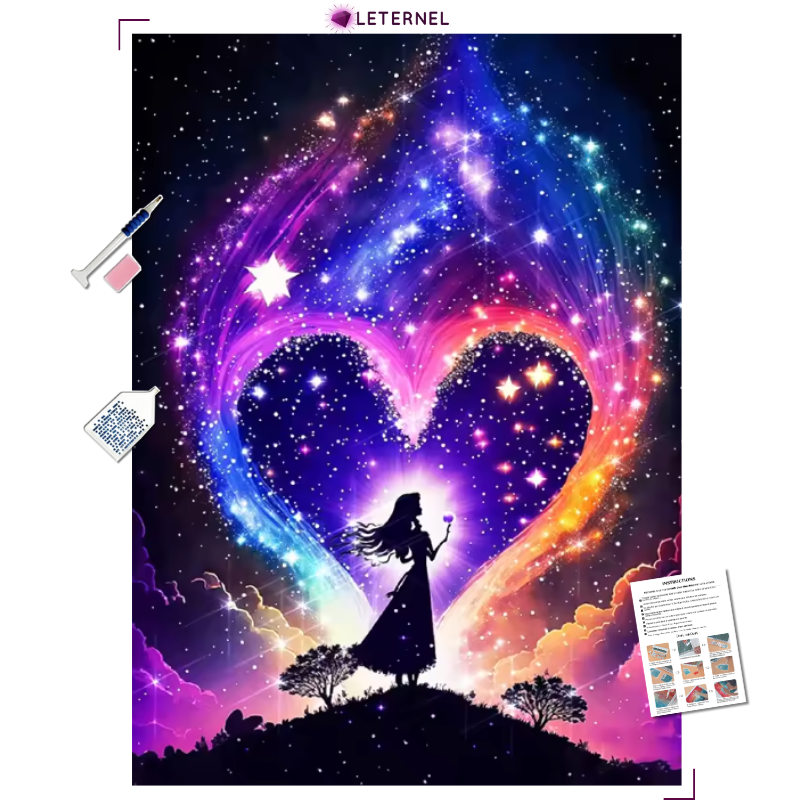 Broderie Diamant - Princesse étoilée