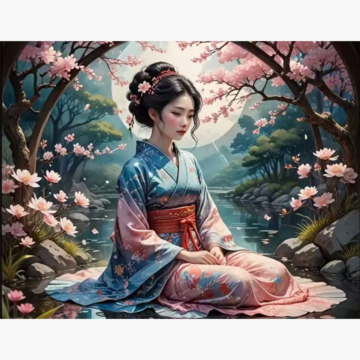 Kit Diamond Painting – Princesse lotus | LETERNEL