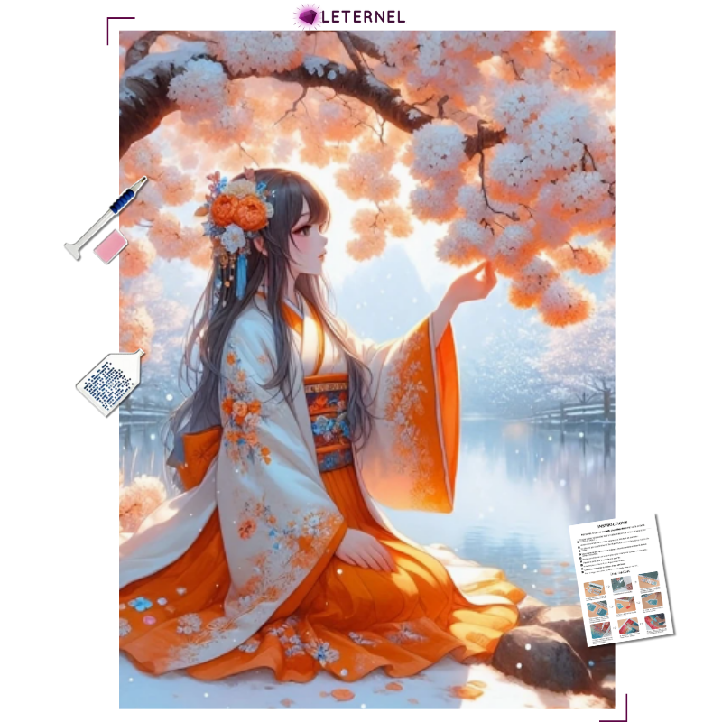 Broderie Diamant - Princesse manga